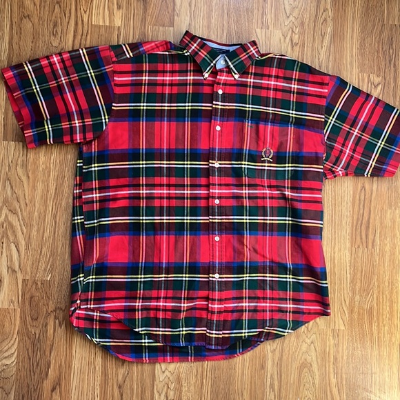 Tommy Hilfiger Short Sleeve Button Down Shirts Vintage Crest Logo - Two … - Picture 4 of 7